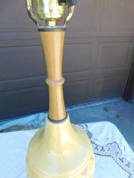 Mid century Ceramic honeycomb table lamp