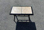 Beautiful Patio Set Tile Top Table, Side Table And 4 Chairs LOWERED
