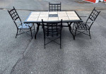Beautiful Aluminum Patio Set Large Table and 4 Chairs OBO*LOWERED