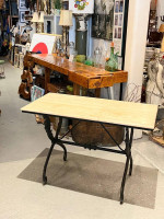 Antique Console Table Garden Table Swans Cast Base Marble Top French