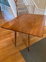 1960s Drop Leaf Table - Solid Maple