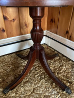 Round Drum Table with Drawer
