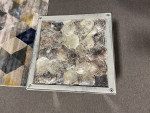 Phillips Collection Shell End Table w/ Glass Top