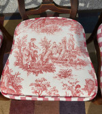 4 Dining Room Table Chairs. Unique Pattern