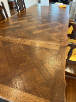 Antique Wooden Parquetry Table