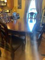 Dining table and chairs solid wood