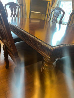 Dining table and chairs solid wood