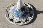 Unique metal zodiac 1970's patio table shabby chic
