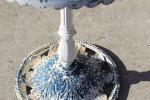 Unique metal zodiac 1970's patio table shabby chic