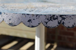 Unique metal zodiac 1970's patio table shabby chic