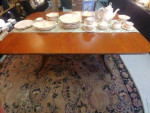 MAHOGANY PEDESTAL DINING TABLE FOR SALE