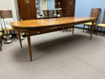 Hickory Manufacturing CO Fruitwood Table with 2 Leaves and 8 Chairs