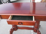 Gorgeous Dark Cherry heavyweight SOFA Table with one drawer