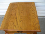 Broyhill Solid Oak END Table with One drawer and with Bottom Shelf
