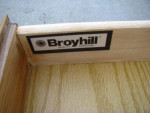 Broyhill Solid Oak END Table with One drawer and with Bottom Shelf