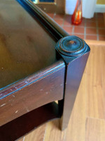 40's Mahogany 2 Tier Sectional Square Table