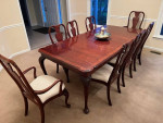 Elegant Knob Creek Dining Table Set & China Cabinet