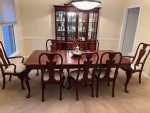 Elegant Knob Creek Dining Table Set & China Cabinet
