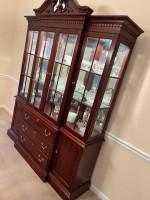 Elegant Knob Creek Dining Table Set & China Cabinet