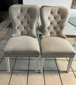Z Gallerie Exclusive 4 Charlotte Dining Chairs - Option 60” Dining Table
