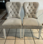 Z Gallerie Exclusive 4 Charlotte Dining Chairs - Option 60” Dining Table