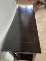 Pottery Barn Solid Wood Credenza Console Table Walnut Finish