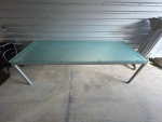 Steel and Glass Conference Table