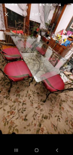 Elegant dining set, table and 6 chairs