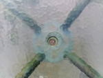 Large Patio Dining Table with Glass Top - Sturdy!