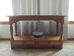Solid Oak Sofa Table