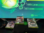 MICROSOFT ORIGINAL XBOX CONSOLE CONTROLLER AND 3 GAMES