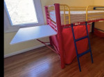 Twin Loftbed with Table - Can Deliver