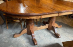 Can Deliver- Seats 12 - Oak Table W (2) Leafs