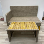 Set of Sofa and Bench / Table Patio Set