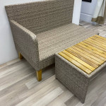 Set of Sofa and Bench / Table Patio Set