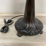 Handmade J Maynard Tiffany Stained Glass Table Lamp