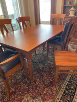 Custom Amish Made table w/ chairs and more !