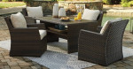 Outdoor Table and 4 Lounge Chairs