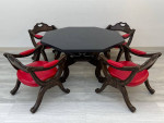 DREXEL ESPERANTO MID-CENTURY DINING TABLE WITH 4-CHAIRS ~ 1970'S DECOR