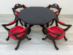 DREXEL ESPERANTO MID-CENTURY DINING TABLE WITH 4-CHAIRS ~ 1970'S DECOR