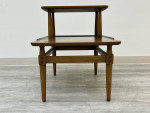 MID-CENTURY MODERN STEP-UP END TABLE / NIGHTSTAND
