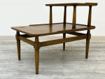 MID-CENTURY MODERN STEP-UP END TABLE / NIGHTSTAND