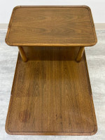 MID-CENTURY MODERN STEP-UP END TABLE / NIGHTSTAND