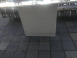 70's Post modern mirror top console / sofa table A156