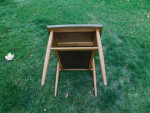 Baumritter square end table 22 x 22 Formica