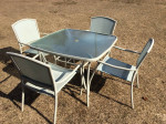 Patio Set 42” Table with 4 Chairs