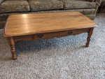 COFFEE TABLE WITH DRAWER – SOLID WOOD
