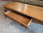 COFFEE TABLE WITH DRAWER – SOLID WOOD