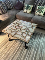 Marble coffee table and end table