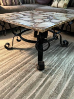 Marble coffee table and end table